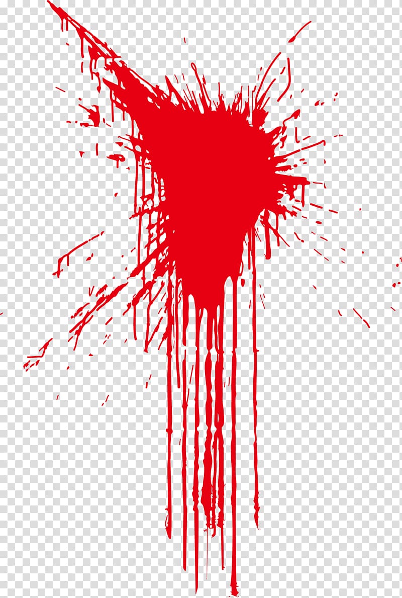 red paint splat , , blood transparent background PNG clipart