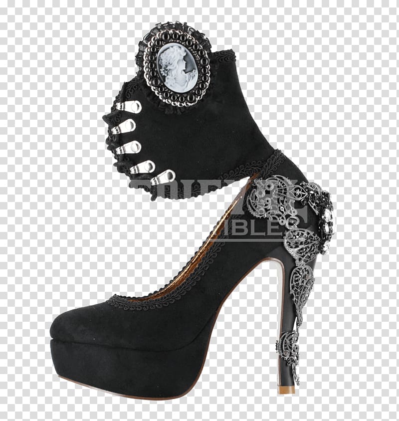 Platform shoe High-heeled shoe Wedge Stiletto heel, steampunk pipes transparent background PNG clipart