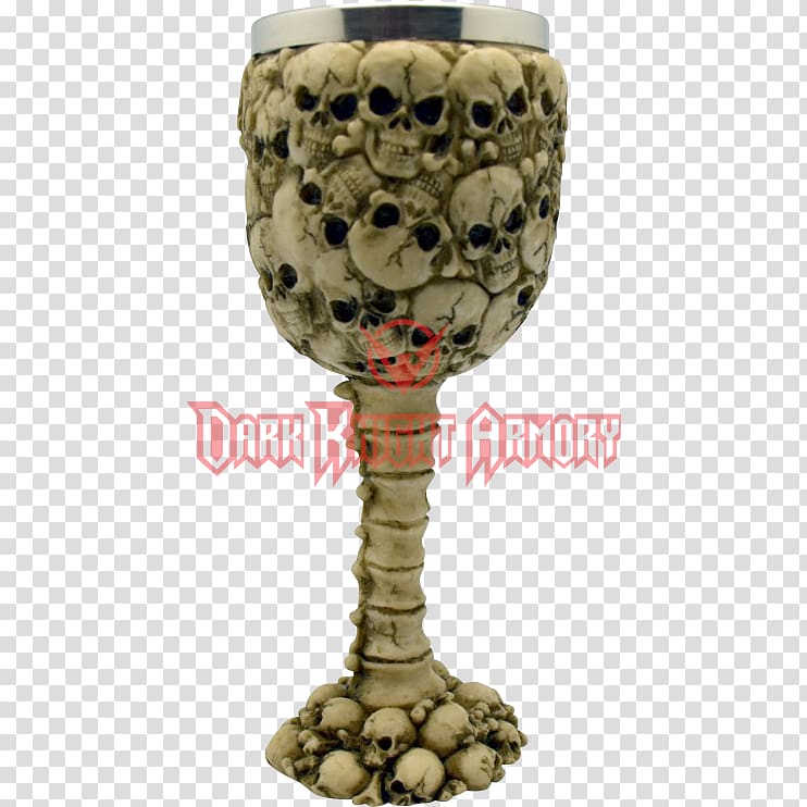 Wine glass Chalice Wicca Pentagram, Skull and bone transparent background PNG clipart