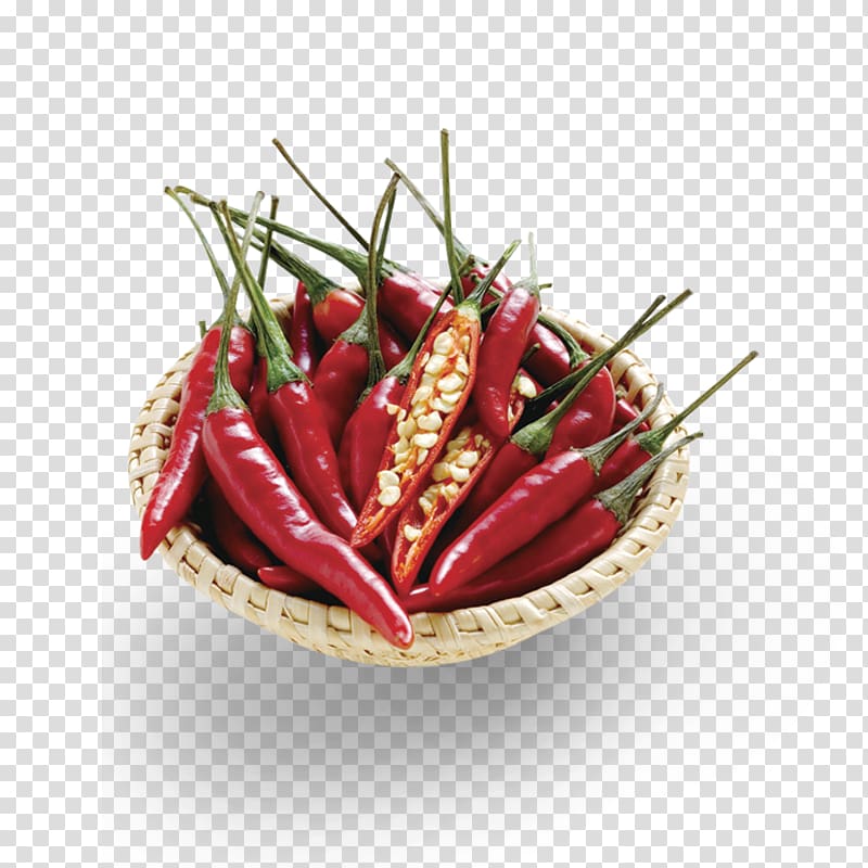 red chili peppers on beige bowl, Birds eye chili Chile de xe1rbol Tabasco pepper Cayenne pepper, Pepper transparent background PNG clipart