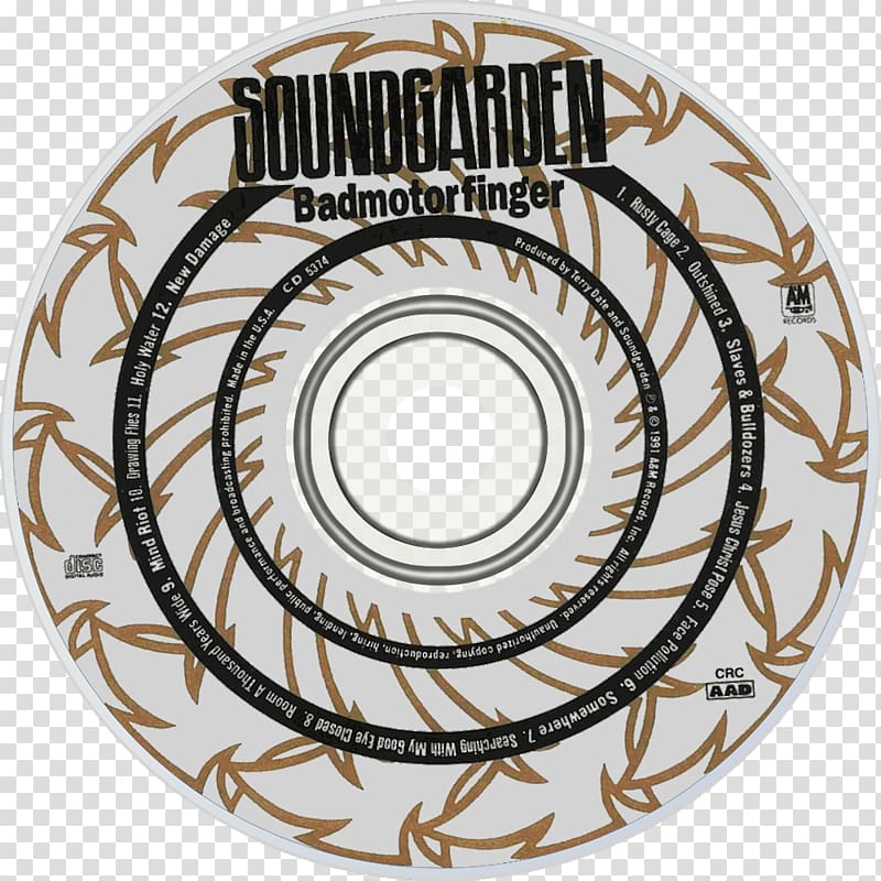 Badmotorfinger Soundgarden Louder Than Love Compact disc Phonograph record, car transparent background PNG clipart