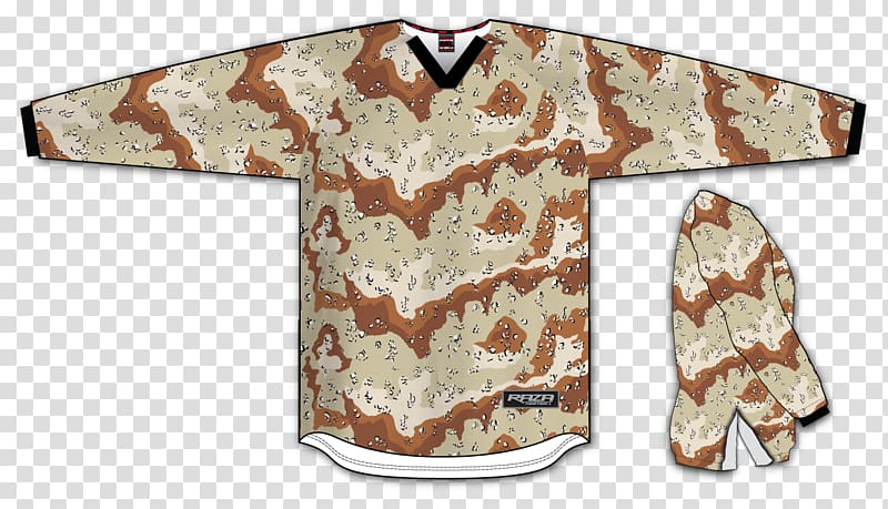 Sleeve Desert Battle Dress Uniform Jersey Military camouflage, desert transparent background PNG clipart