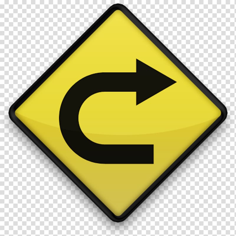 Traffic sign Road Arrow Warning sign, right arrow transparent background PNG clipart