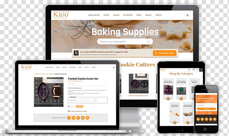 Web page Web design Kato Baking Supplies, baking utensils transparent background PNG clipart