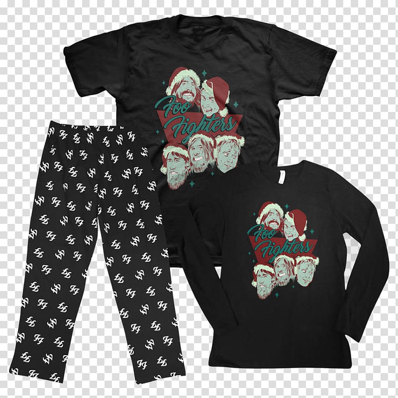 Sleeve T-shirt Pajamas Foo Fighters Christmas gift, foo fighters transparent background PNG clipart