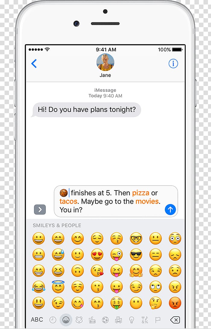 iOS 10 Emoji Messages Apple, Emoji transparent background PNG clipart