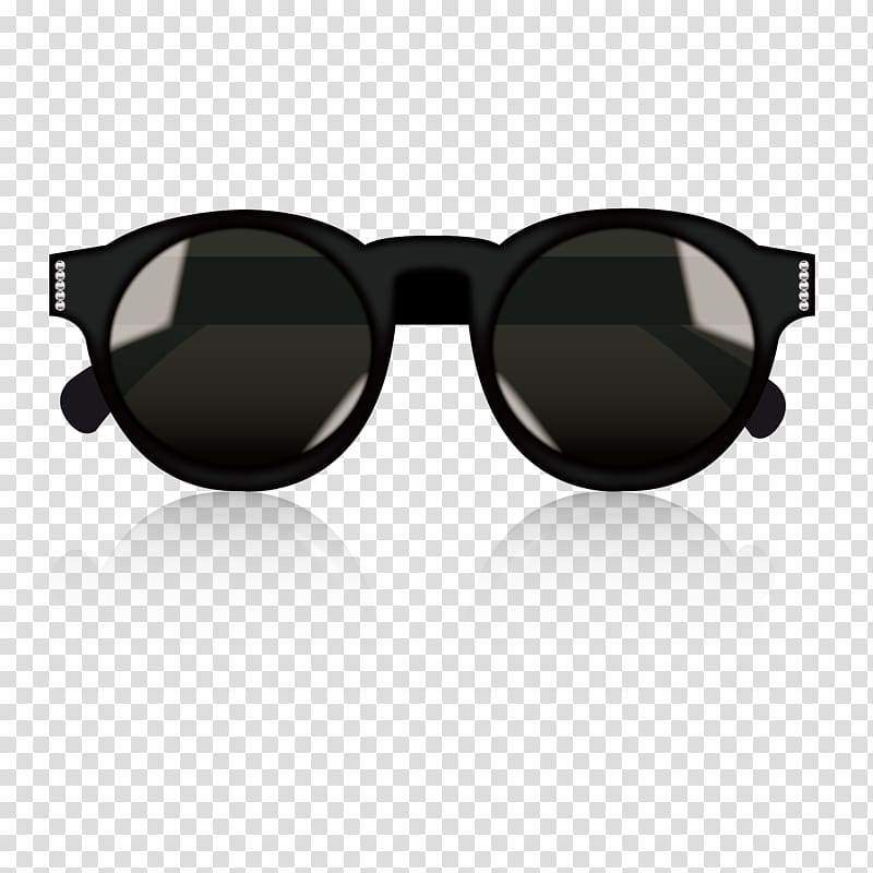 black sunglasses illustration, Goggles Sunglasses, sunglasses transparent background PNG clipart