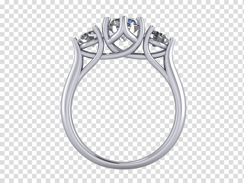 Engagement ring Silver Jewellery Wedding, silver transparent background PNG clipart