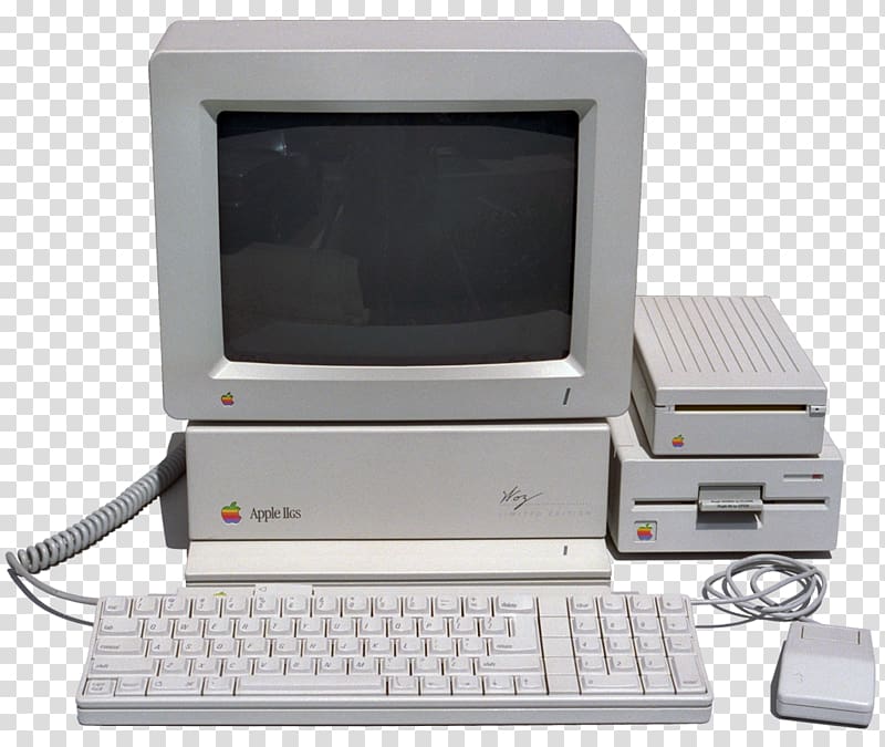 Apple IIGS Apple II series, Vintage Computer transparent background PNG clipart