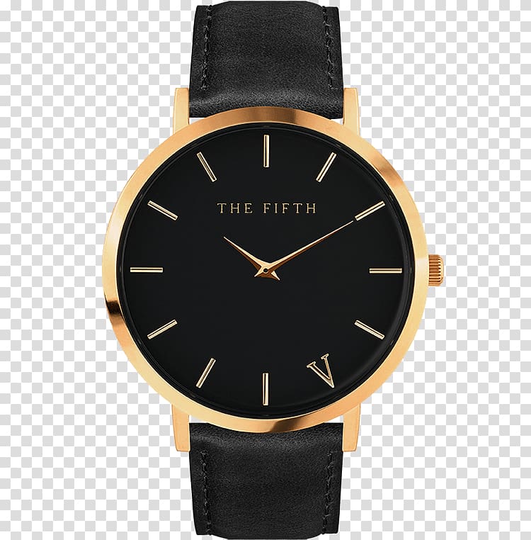 Fifth Avenue Analog watch Quartz clock Water Resistant mark, watch transparent background PNG clipart