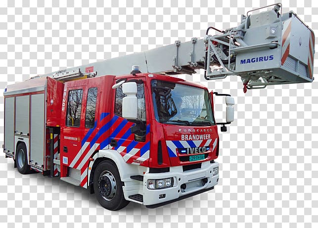 Fire engine Magirus Iveco Car Fire department, engineering vehicles transparent background PNG clipart