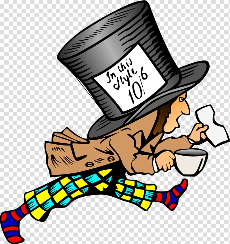 The Mad Hatter March Hare , alice in wonderland transparent background PNG clipart