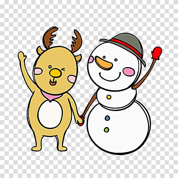 Deer Snowman , White snowman transparent background PNG clipart