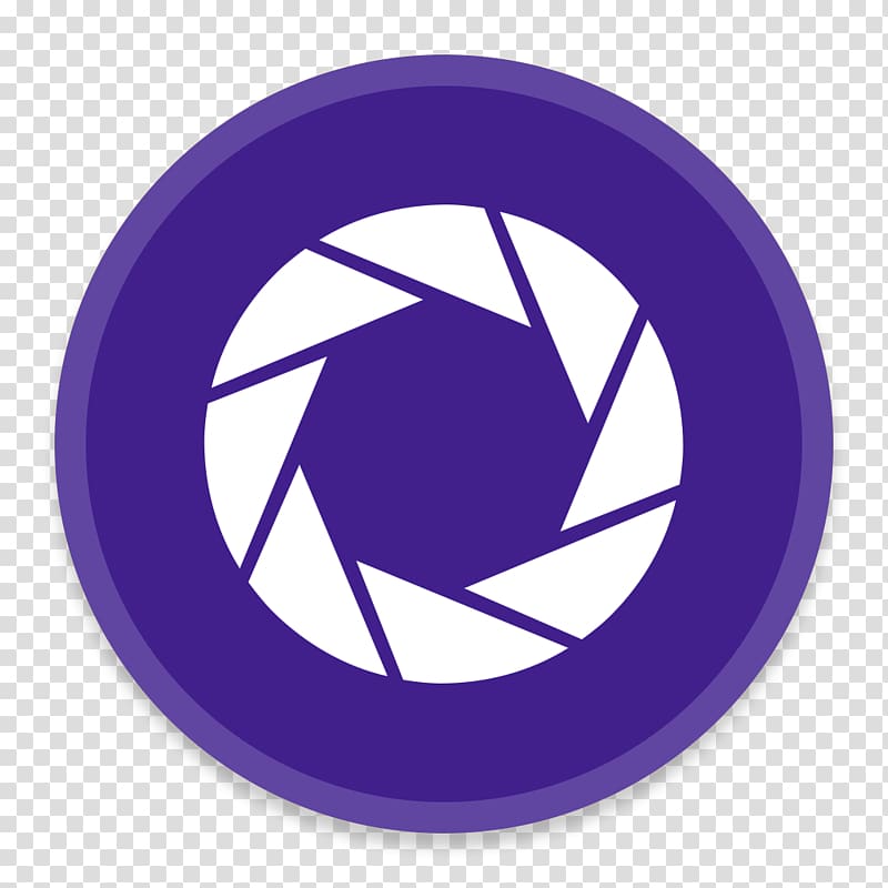 purple symbol, Aperture transparent background PNG clipart