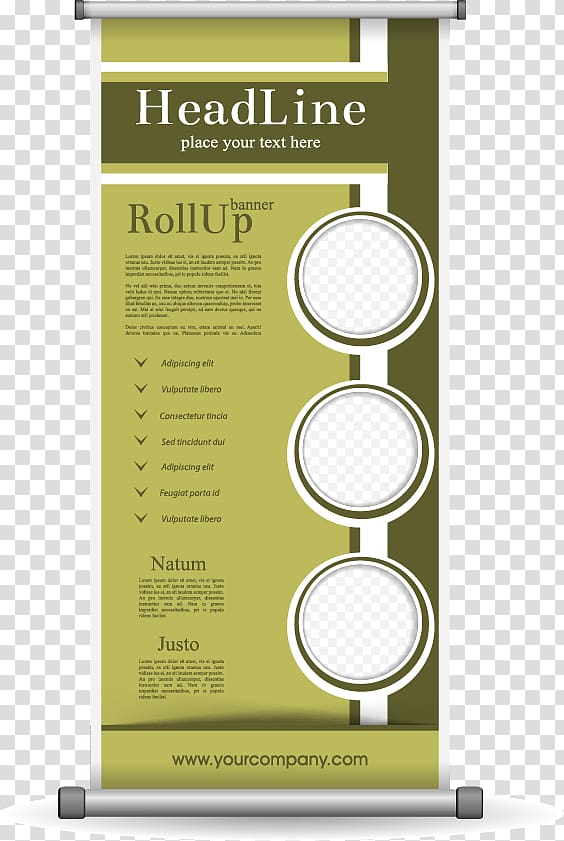 Exhibition Poster, Roll up display rack design elements transparent background PNG clipart