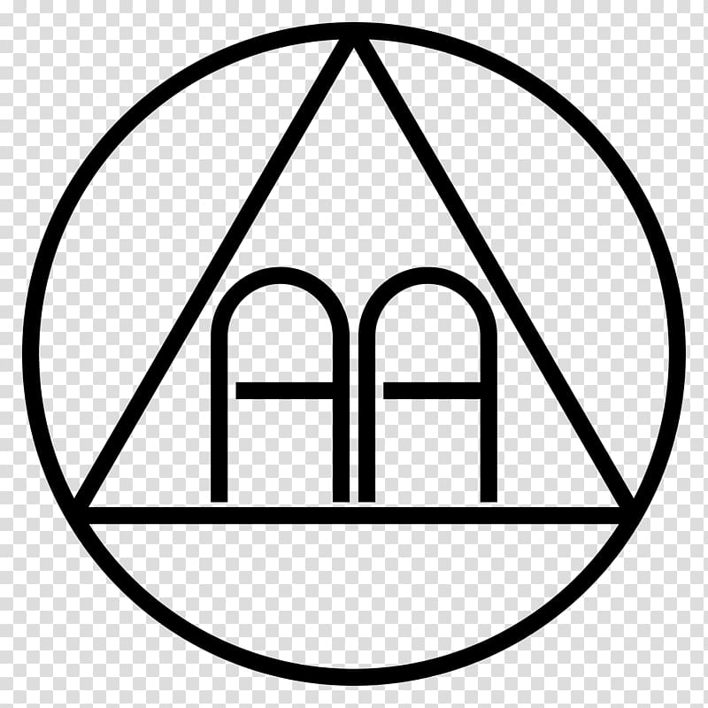 Alcoholics Anonymous Logo Twelve-step program Alcoholism Saint Michael Lutheran Church, logo anonymous transparent background PNG clipart