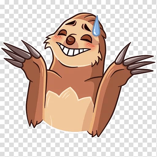 Sticker Sloth , others transparent background PNG clipart