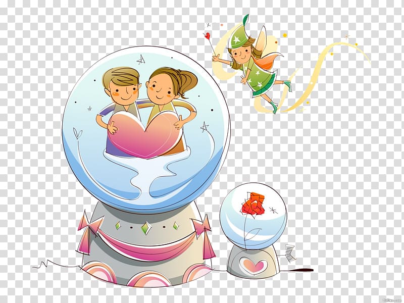 Cartoon Animation Illustration, Crystal Ball transparent background PNG clipart