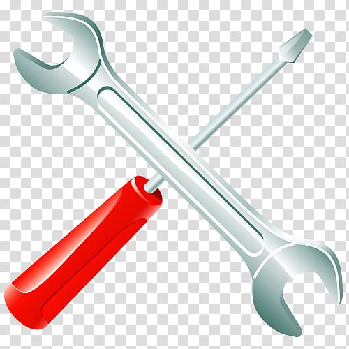 Wrench Screwdriver, Cartoon wrench transparent background PNG clipart