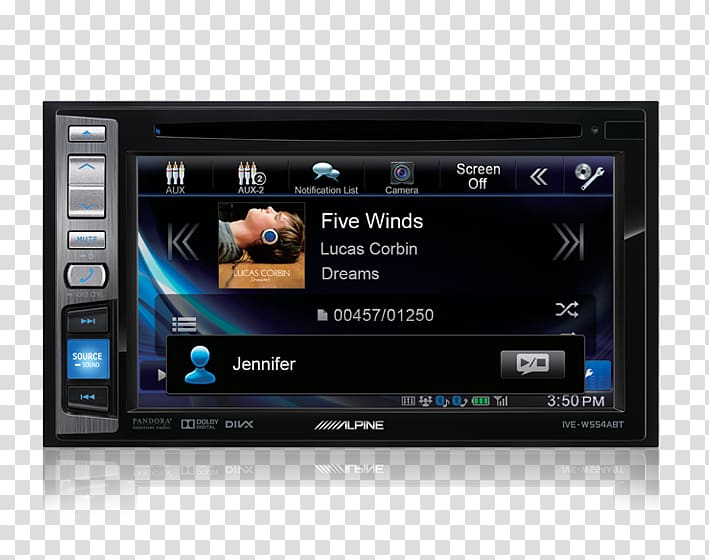ALPINE Car Stereo Receiver Vehicle audio Automotive head unit Alpine Electronics, car transparent background PNG clipart