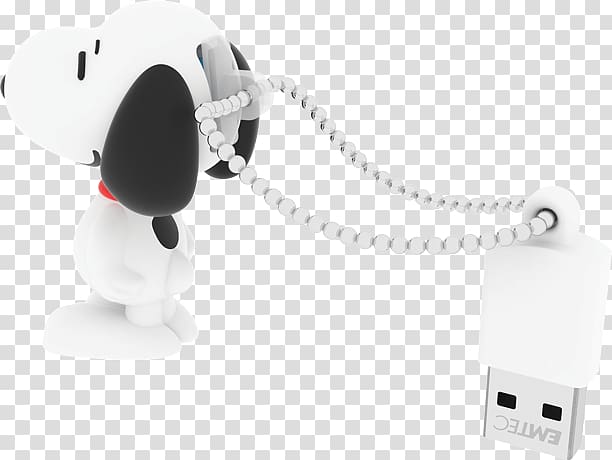 USB Flash Drives Snoopy and His Friends Charlie Brown EMTEC, USB transparent background PNG clipart