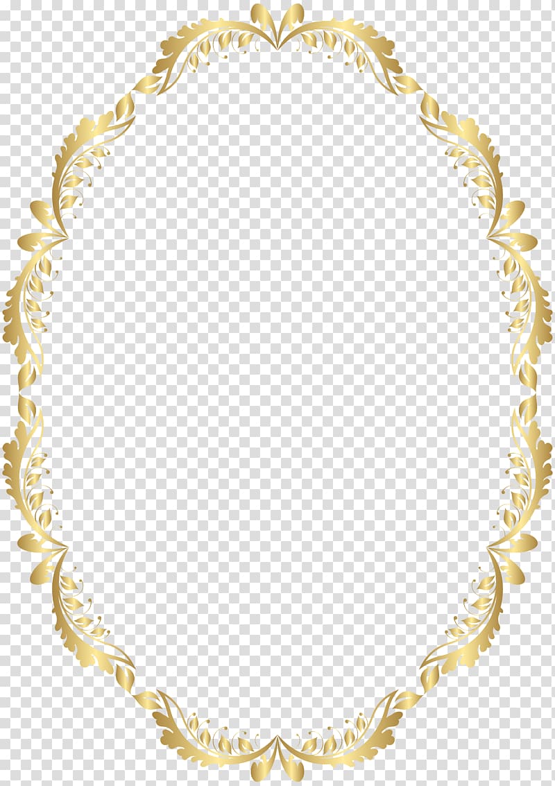 frame , Golden Oval Border , oblong brown floral frame illustration transparent background PNG clipart