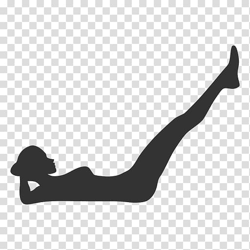 Silhouette Physical fitness Pilates , gym transparent background PNG clipart