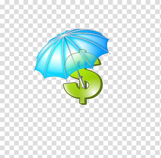 Travel insurance ICO Icon, Umbrella of money transparent background PNG clipart