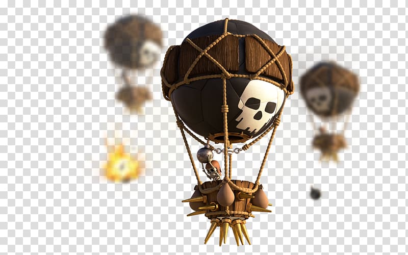 SuperCell Clash of Clans balloon illustration, Clash of Clans Clash Royale Desktop Balloon 5K resolution, Clash of Clans transparent background PNG clipart