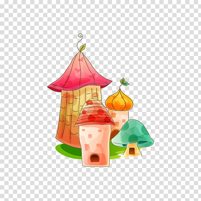 Euclidean Cartoon Icon, cartoon castle park transparent background PNG clipart