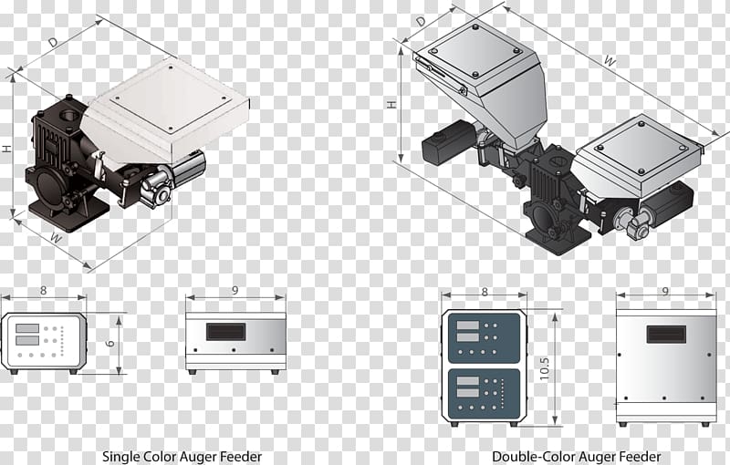 Dozator Screw conveyor Injection moulding Augers Hopper car, others transparent background PNG clipart