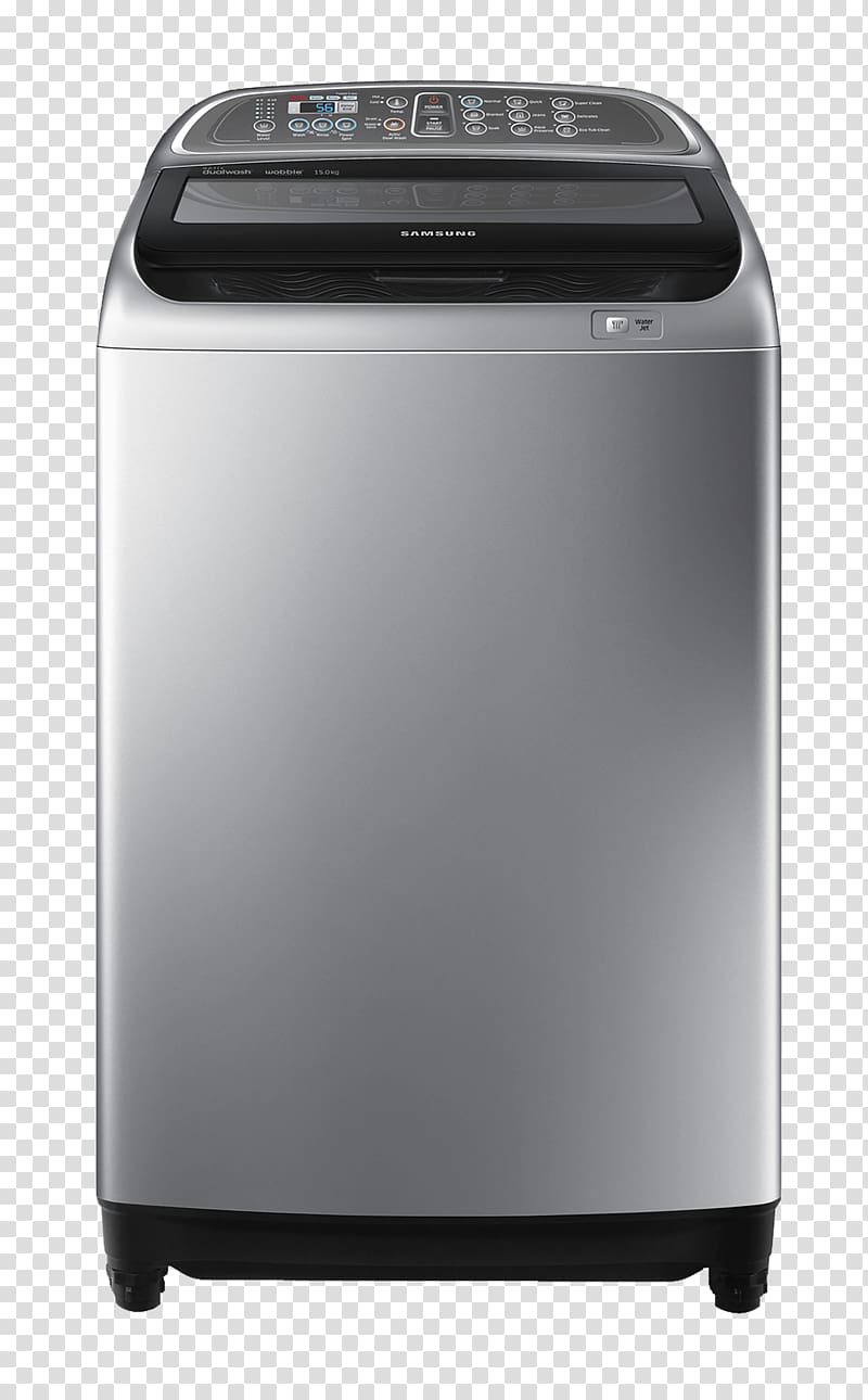Samsung Galaxy S9 Washing Machines Clothes dryer Home appliance, Silver Grey Washing Machine transparent background PNG clipart