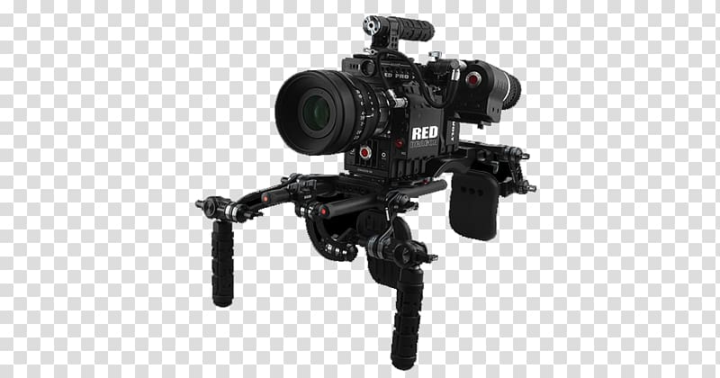 Red Digital Cinema Camera Company Arri Alexa 4K resolution Digital movie camera, Camera Stabilizer transparent background PNG clipart