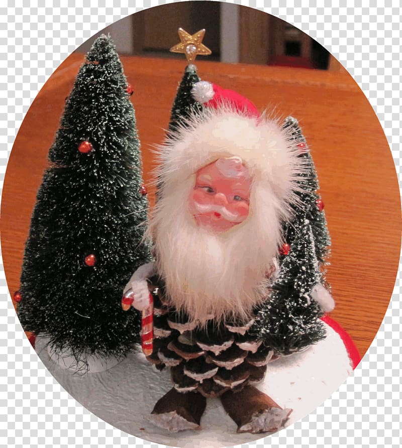 Christmas ornament Snout Monkey Animal, pine cone transparent background PNG clipart