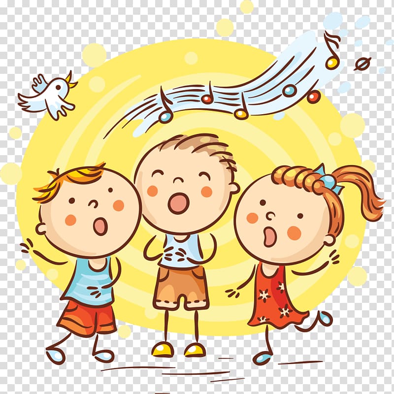 Free download | Song Cartoon Singing, singing transparent background