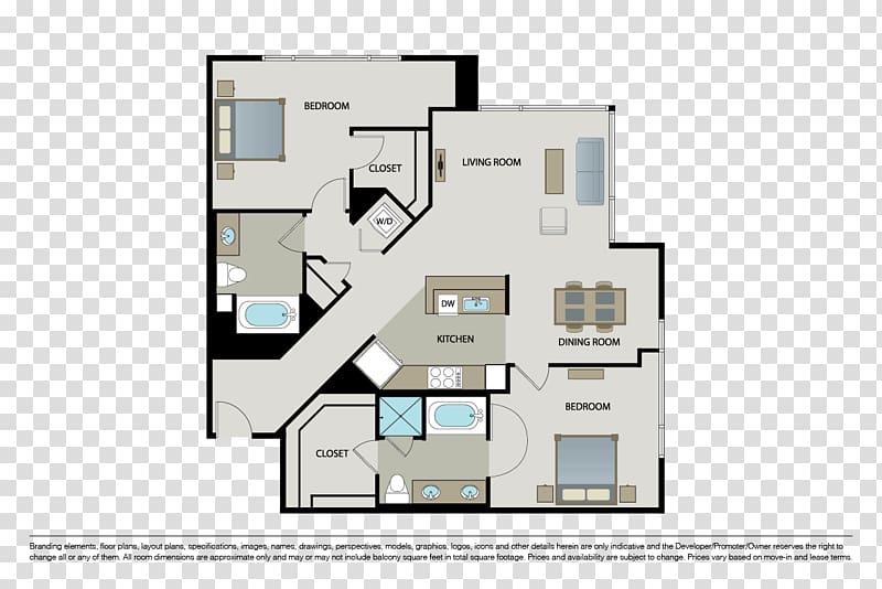 Floor plan The Dylan Architecture Facade, bed plan transparent background PNG clipart