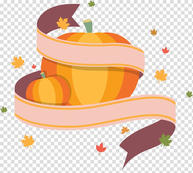 Thanksgiving , Thanksgiving pumpkin ribbon transparent background PNG clipart