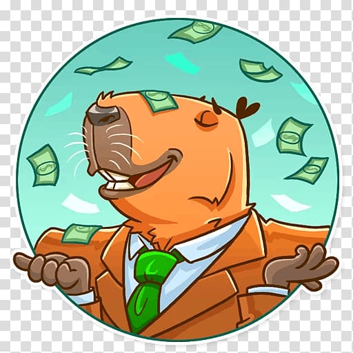 Capybara Sticker Telegram Vertebrate , others transparent background PNG clipart