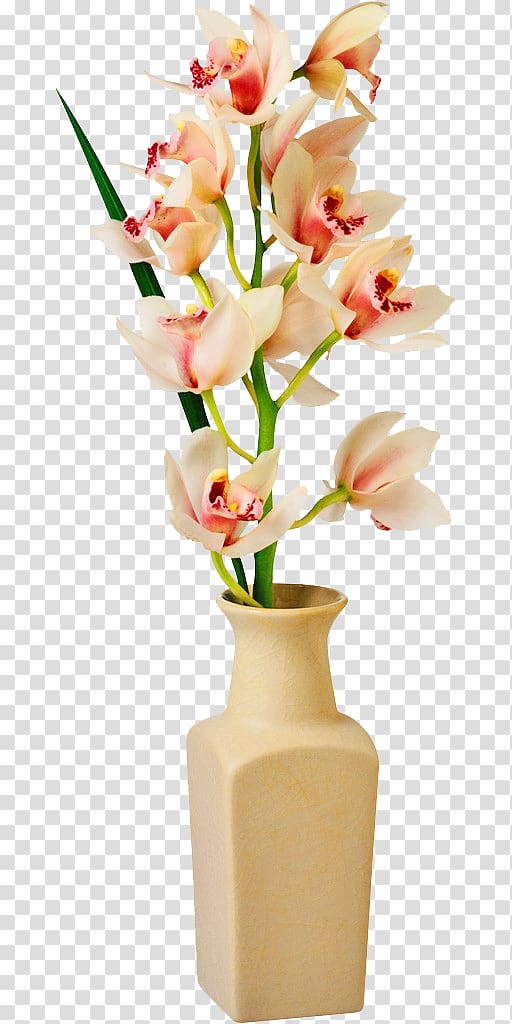 arranged white and pink petaled flower with vase, Vase Flower , vase transparent background PNG clipart