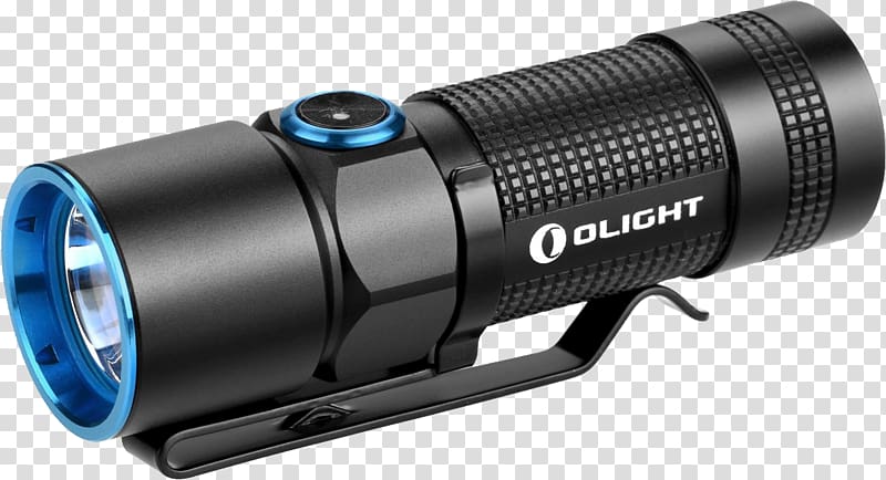 Battery charger Olight S10R Baton II Flashlight Rechargeable battery Cree Inc., flashlight transparent background PNG clipart