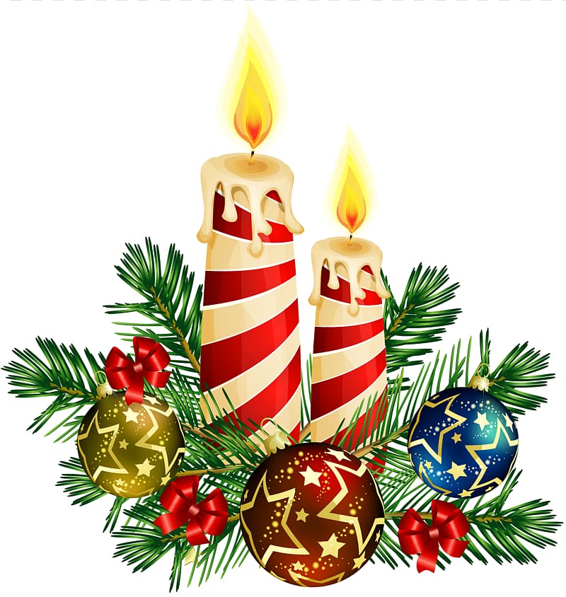 Christmas tree Candle , christmas candy transparent background PNG clipart