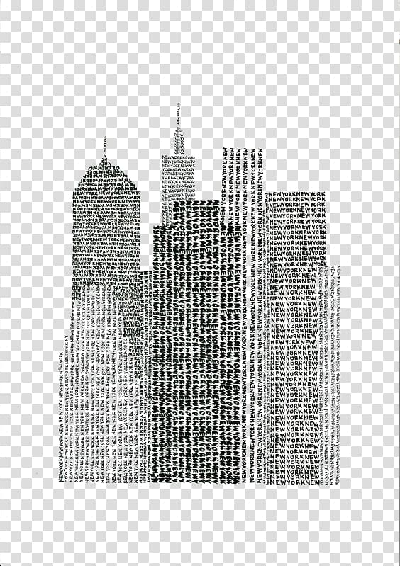 New York City Work of art Printmaking Canvas print, Creative skyscraper transparent background PNG clipart