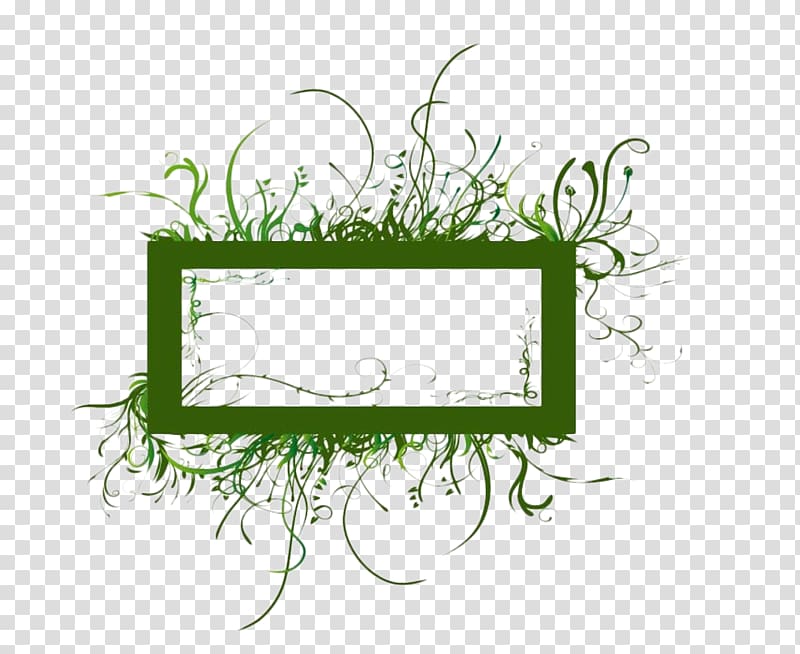 Green frame, Green leaf frame free button material transparent background PNG clipart