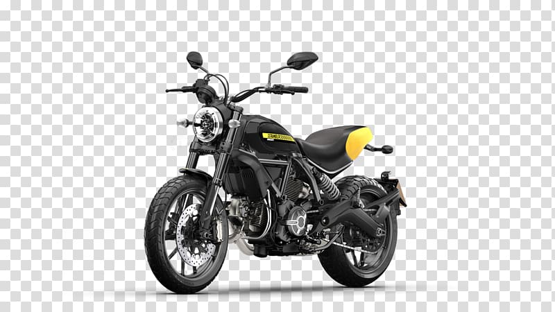 Car Ducati Scrambler Full Throttle Motorcycle, car transparent background PNG clipart