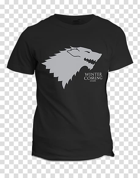 T-shirt Clothing Heat transfer vinyl Neckline, Winter Is Coming transparent background PNG clipart