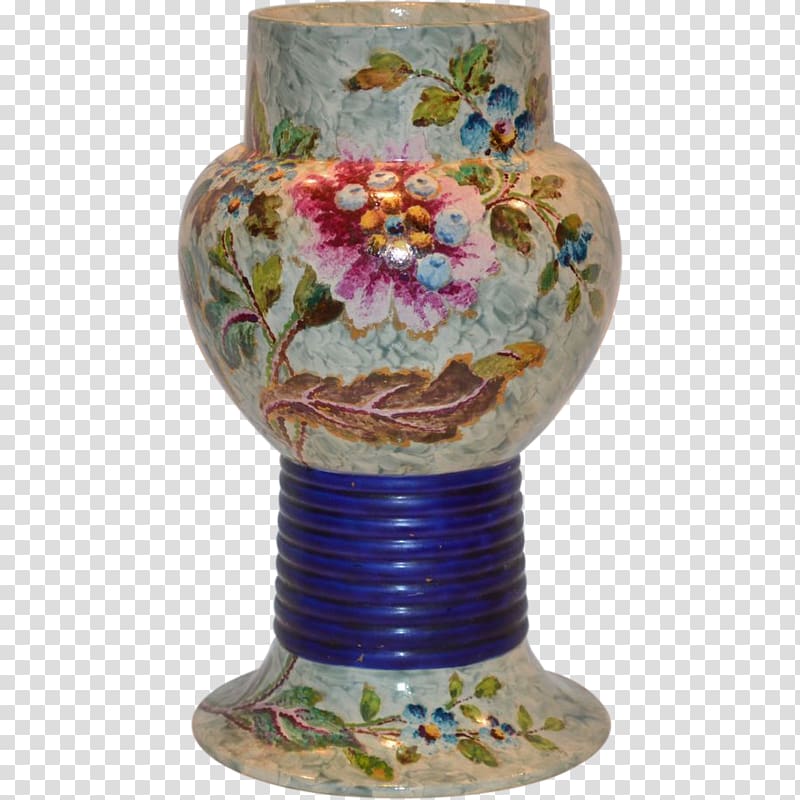 Ceramic Vase Flowerpot Urn Artifact, creative hand-painted flowers transparent background PNG clipart