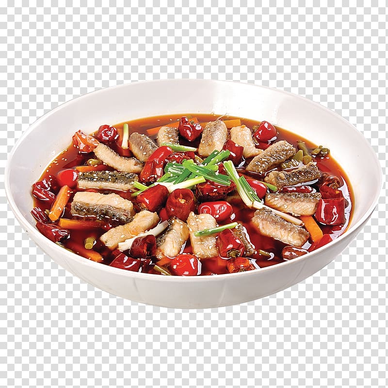 Sichuan cuisine Fish soup Dish Capsicum annuum, River fish rot Suxiang transparent background PNG clipart