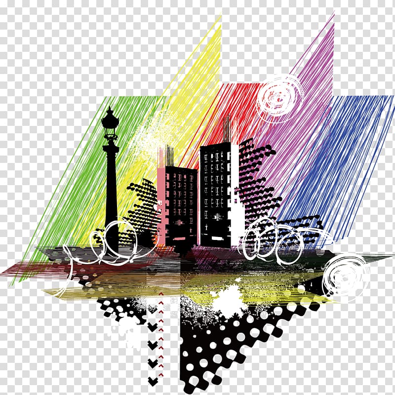 City Silhouette Illustration, Trendy city silhouette transparent background PNG clipart