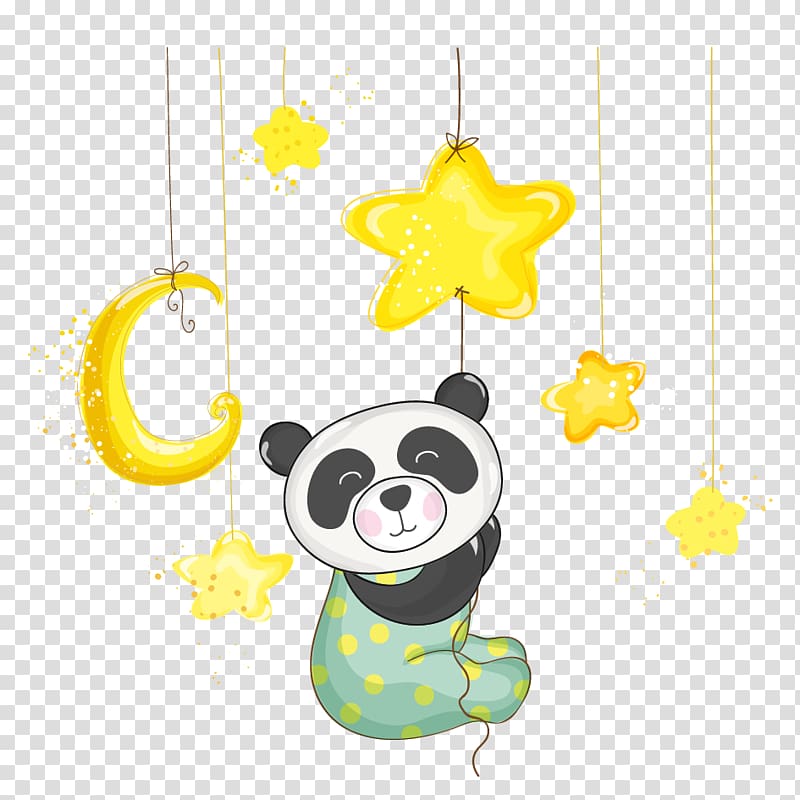Giant panda Baby shower, Cartoon panda transparent background PNG clipart
