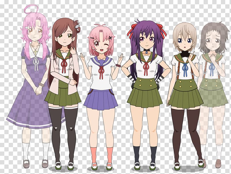 School-Live! Anime School uniform Manga Yen Press, Anime transparent background PNG clipart